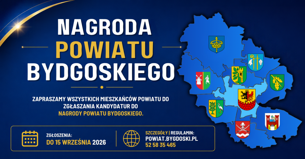 Zgłoś kandydata do&nbsp;Nagrody Powiatu Bydgoskiego!